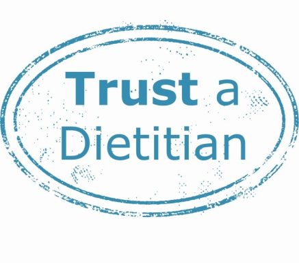 Trust a dietitian logo